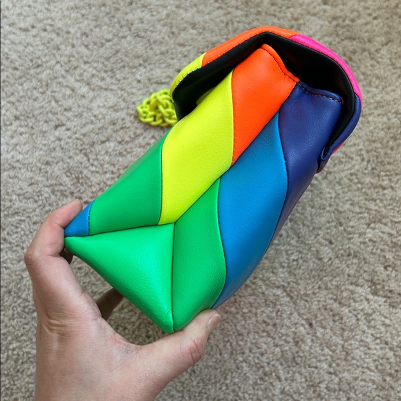 Kurt Geiger London neon leather shoulder bag - Picture 6 of 14